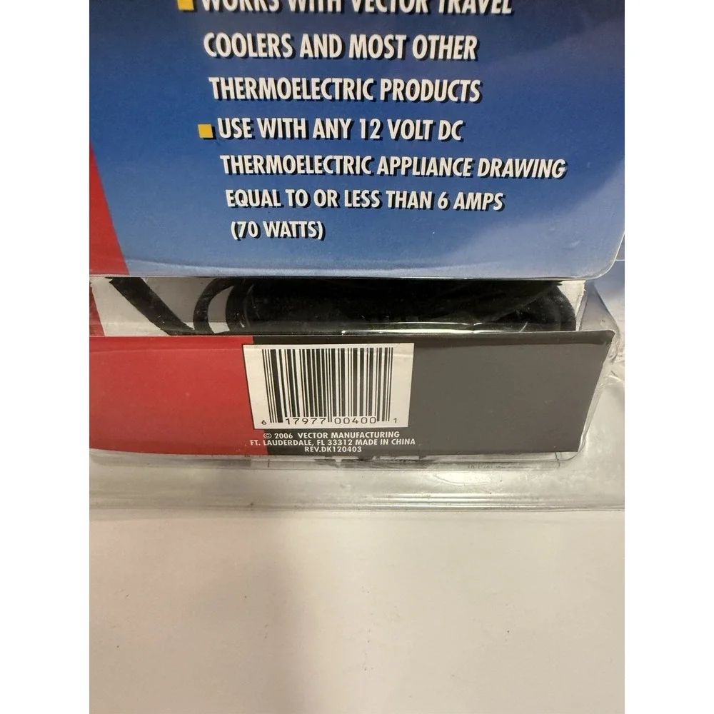 Vector Travel Mate AC/DC Converter VEC004 Converts 120 V AC to 12 V DC-6 Amps